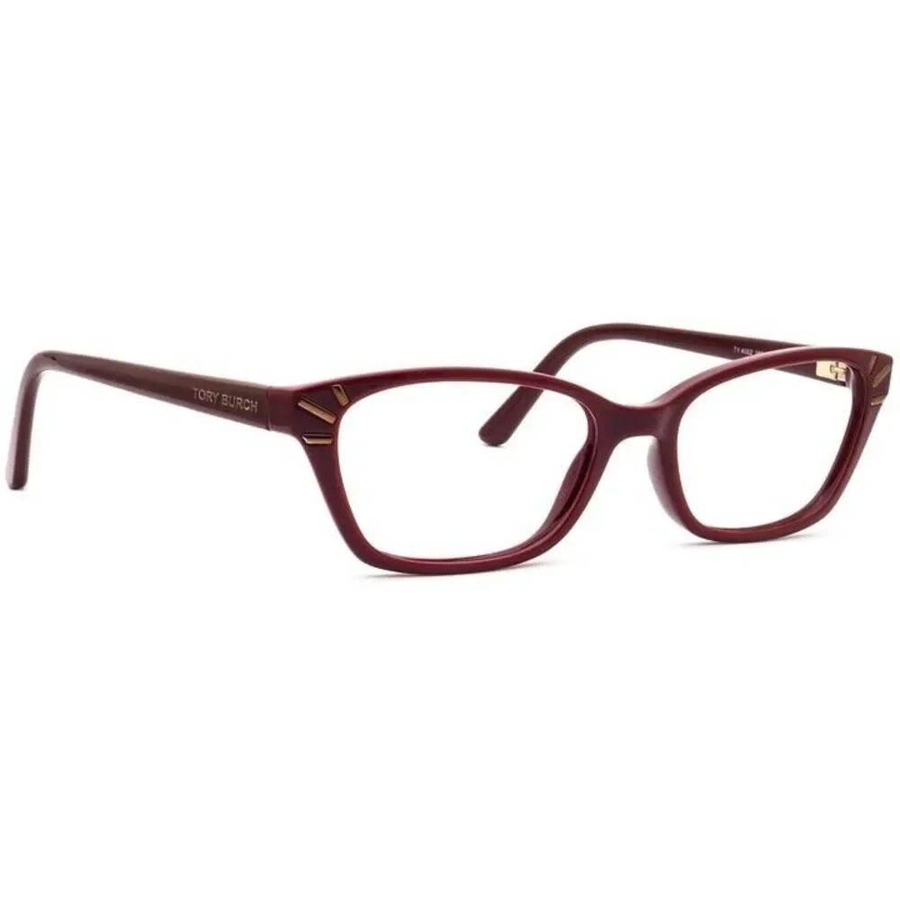 Tory Burch TY4002 Womens Plastic Eyeglass Frame 1681 Dark Bordeaux 52-16